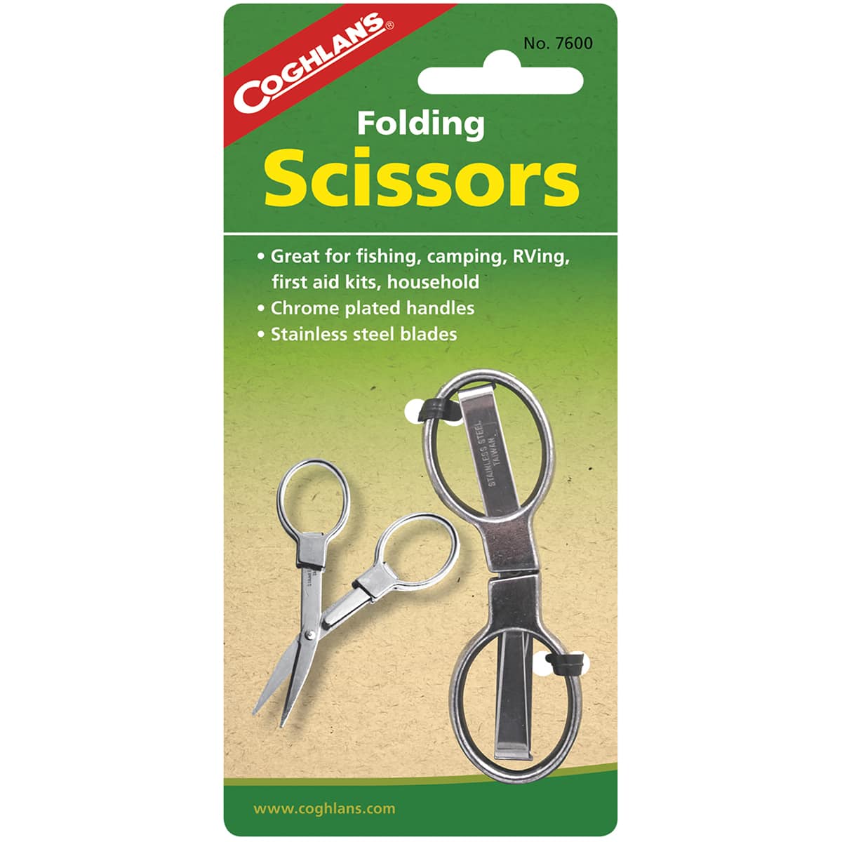 Coghlan’s - Coghlan's Folding Scissors, Store Safely in Pocket, Purse for Camping, Fishing