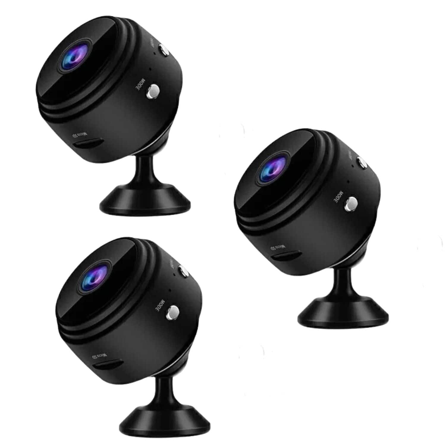 Home Collection - 3x Mini Wireless 1080P WiFi IP Security Camera – HD Night Vision Home Surveillance Cam