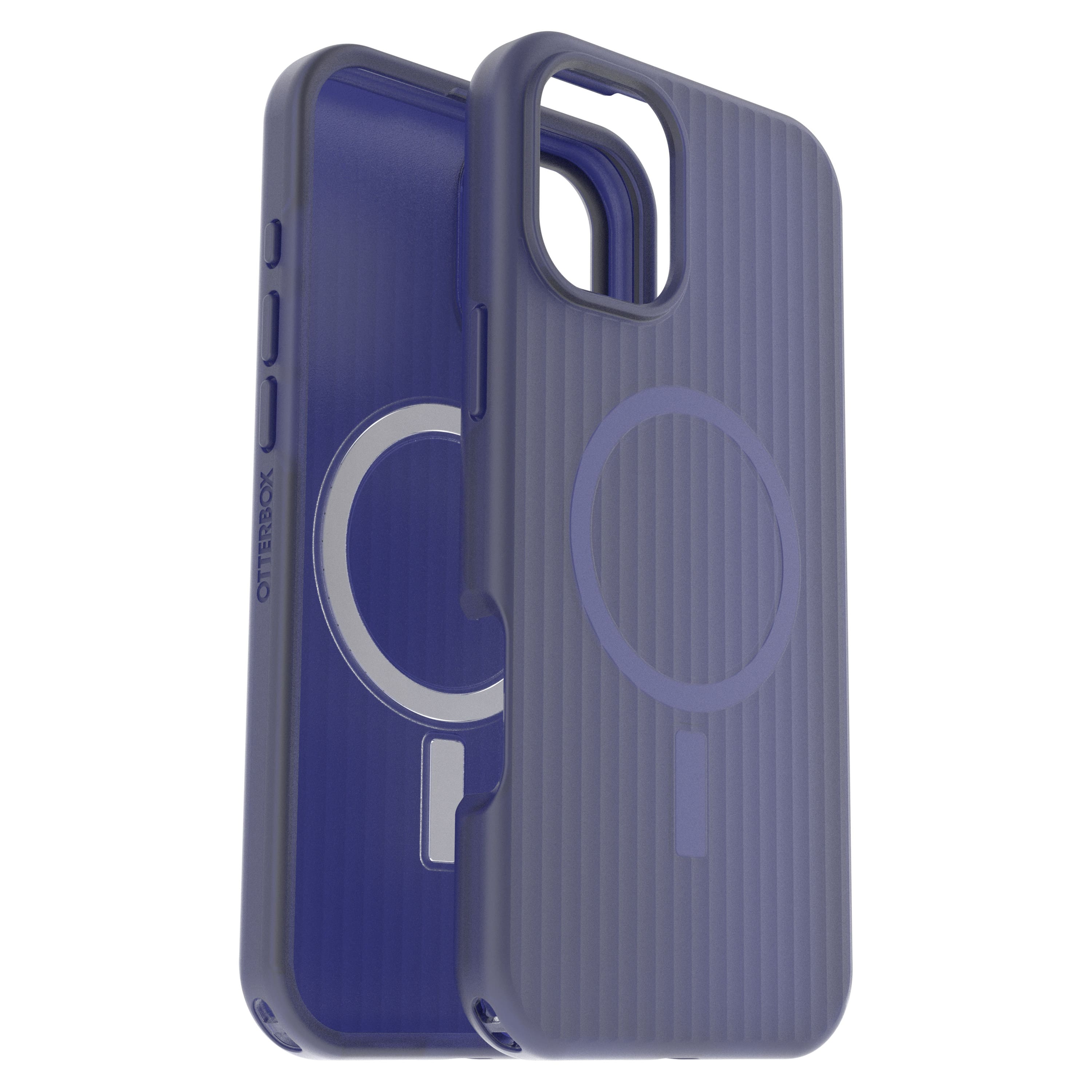 Front. OtterBox - Symmetry Series Hard Shell for MagSafe for Apple iPhone 16 Plus - Craft Blue.