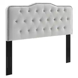 Sophia Tufted Performance Velvet Twin Headboard by Modway - Gray