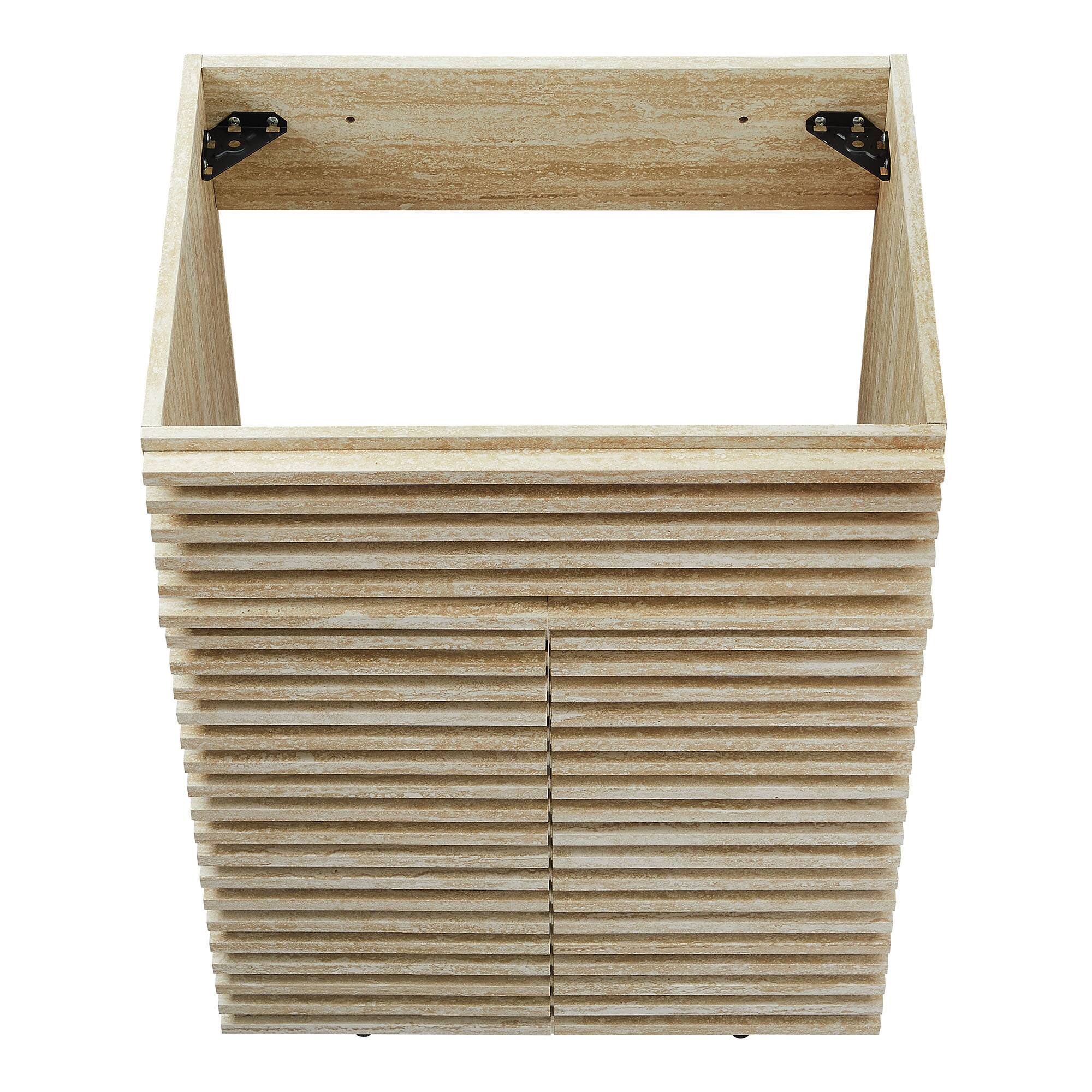 Alt View 6. Modway - Render 18" and 24" Bathroom Cabinets Basin Not Included by Modway - Travertine.