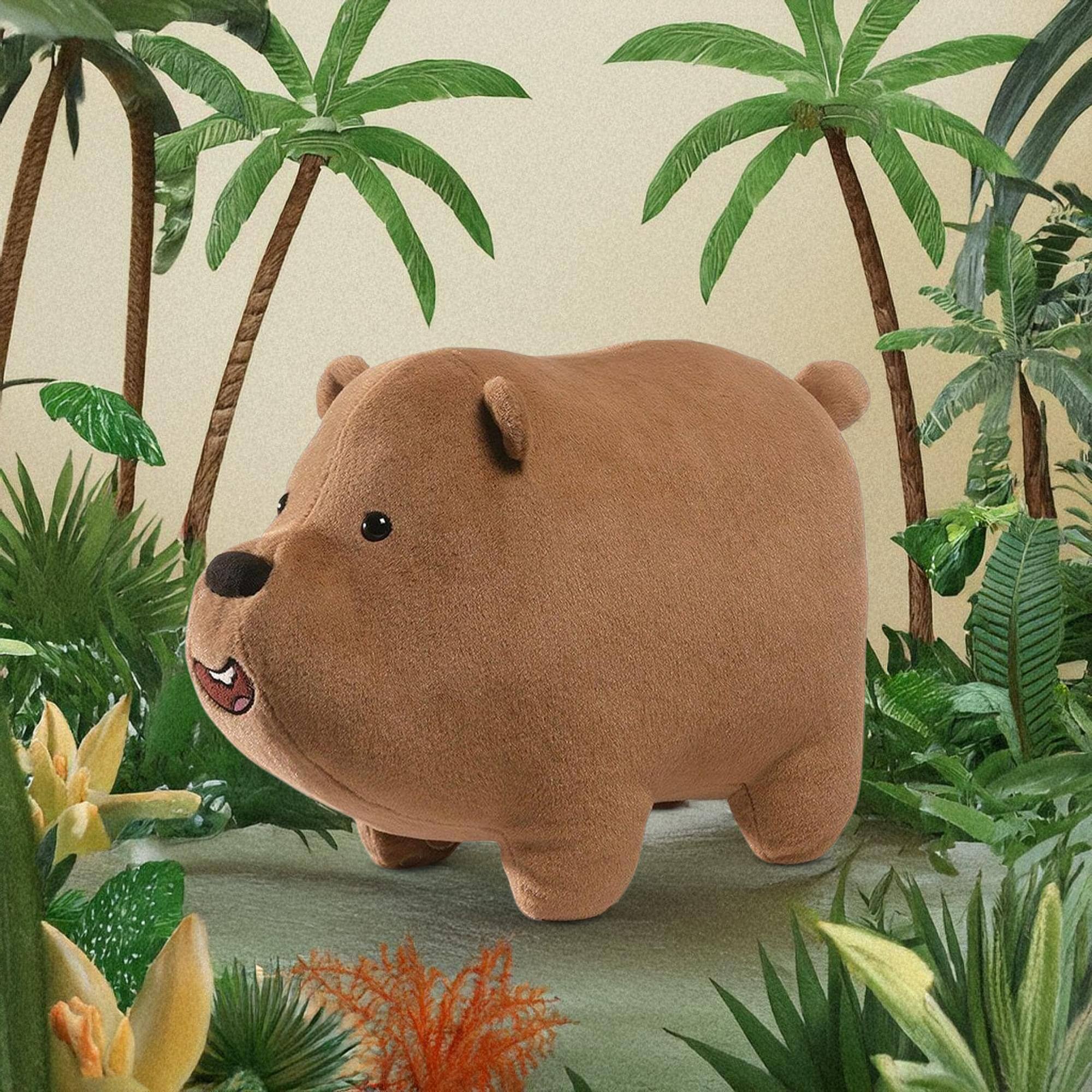 Alt View 10. Enesco - We Bare Bears 12" Grizz Plush - Brown.