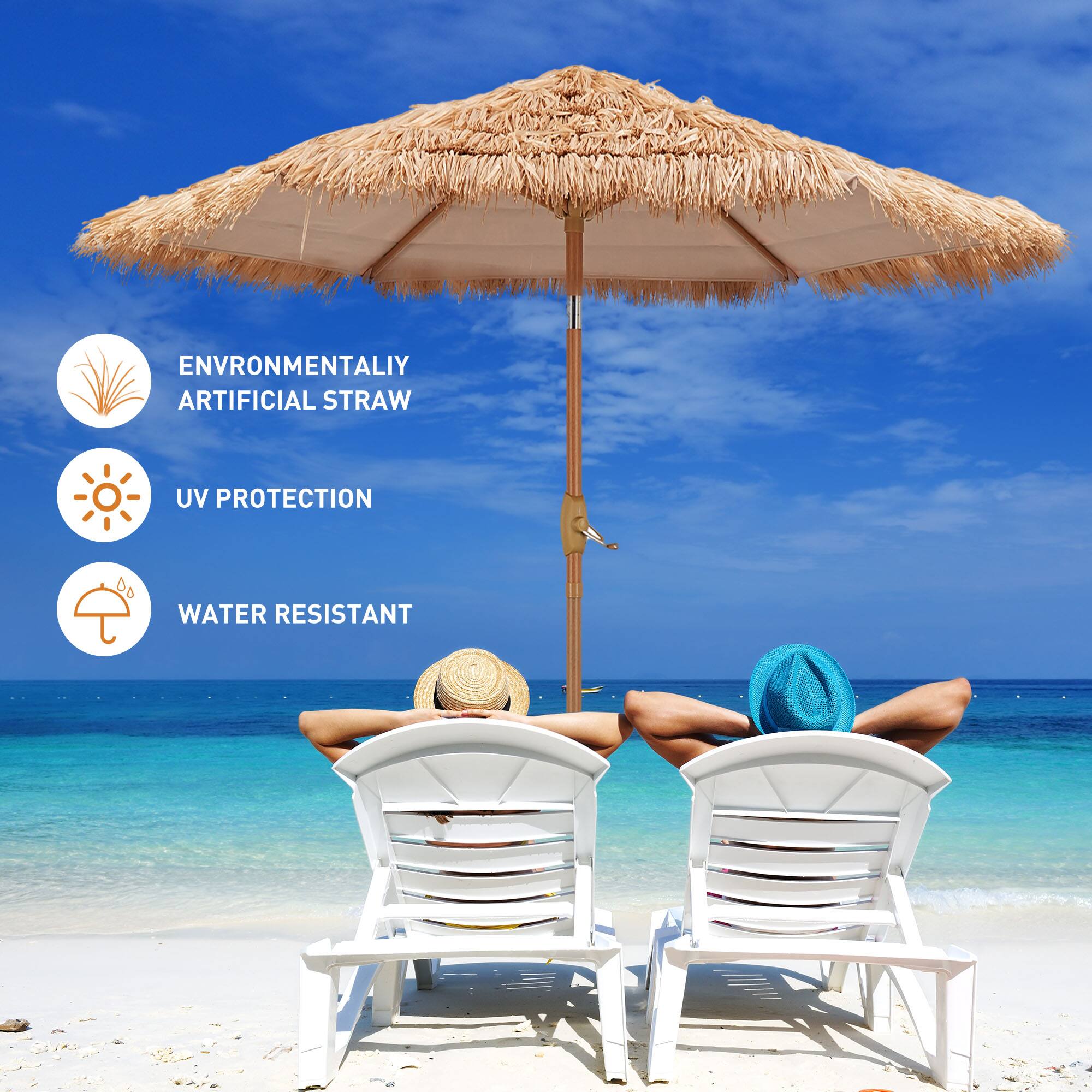 ENVIRONMENTALLY ARTIFICIAL STRAW  
UV PROTECTION  
WATER RESISTANT