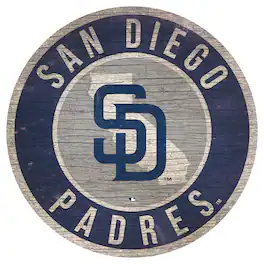 Fan Creations - San Diego Padres 12'' x 12'' State Circle Sign - Multicolor
