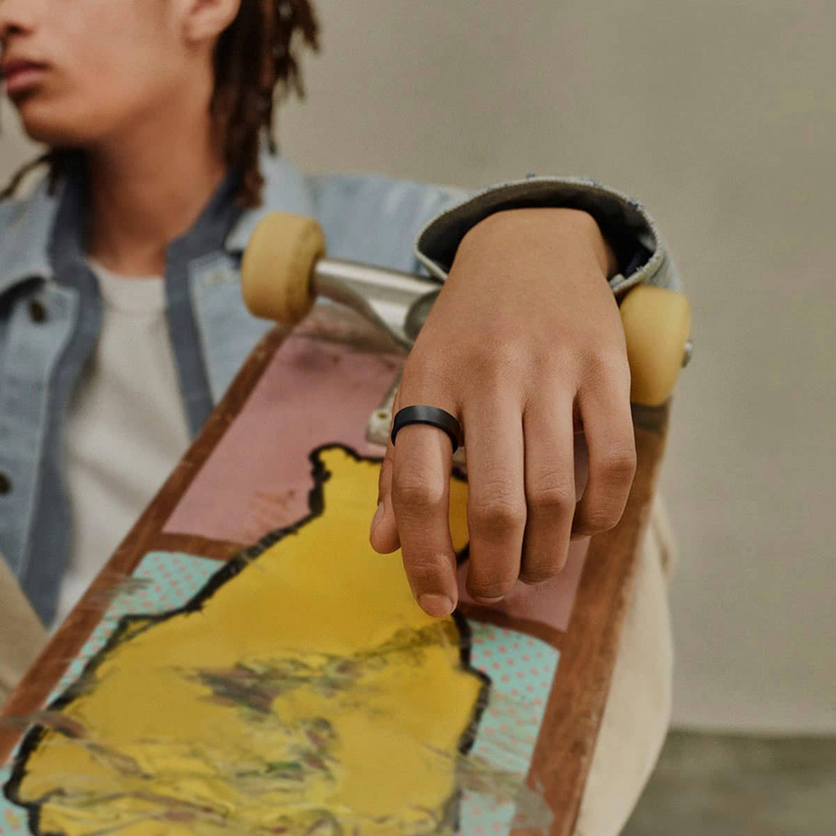 Alt View 19. Samsung - Galaxy Ring – Size Before You Buy – Size 15 - Titanium Silver.