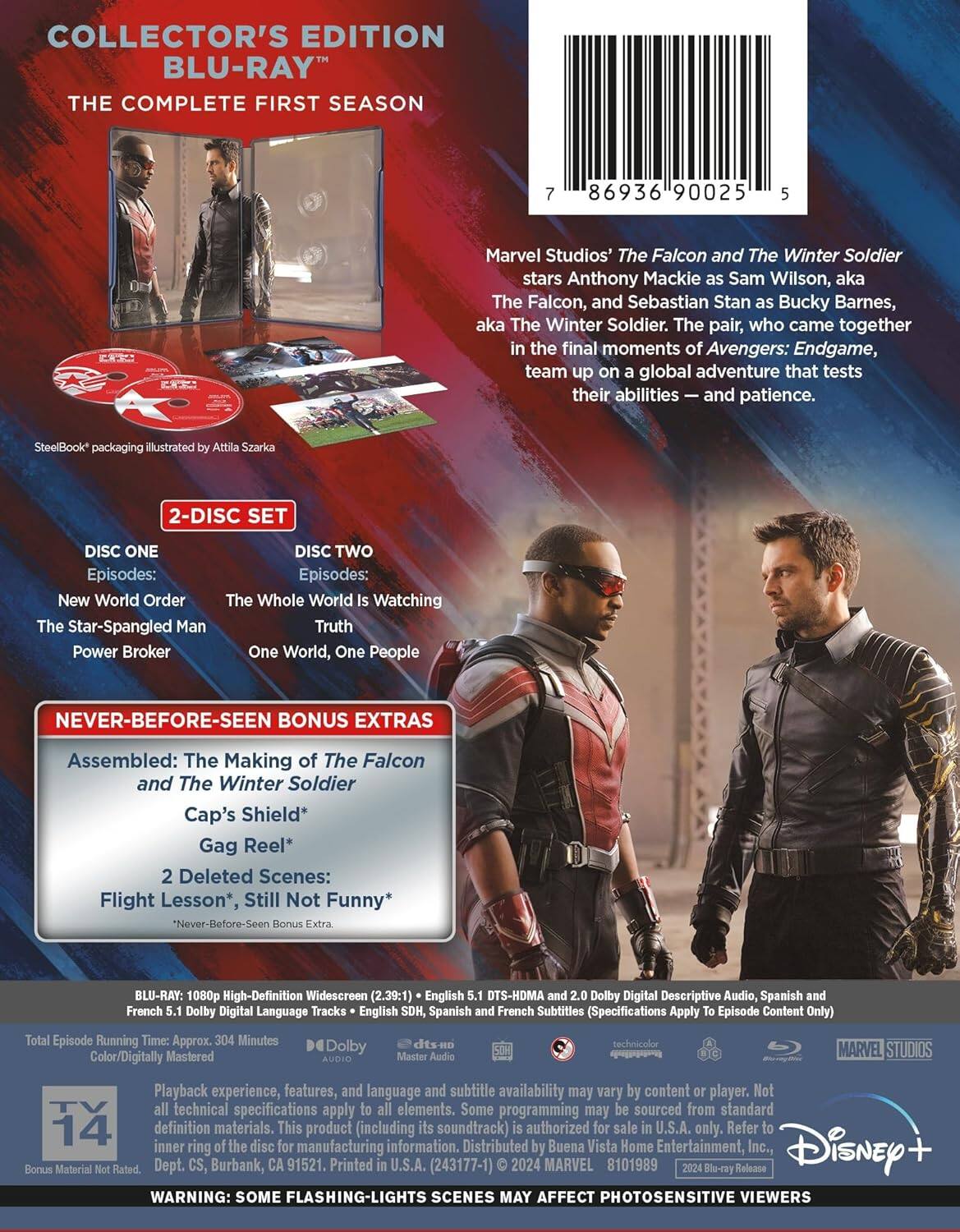 Alt View 1. New Steelbook Falcon & Winter Soldier: Season 1 - UHD.