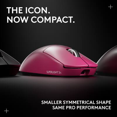 Logitech PRO X SUPERLIGHT 2c LIGHTSPEED Lightweight Compact Logitech PRO X SUPERLIGHT 2c LIGHTSPEED Lightweight Compact