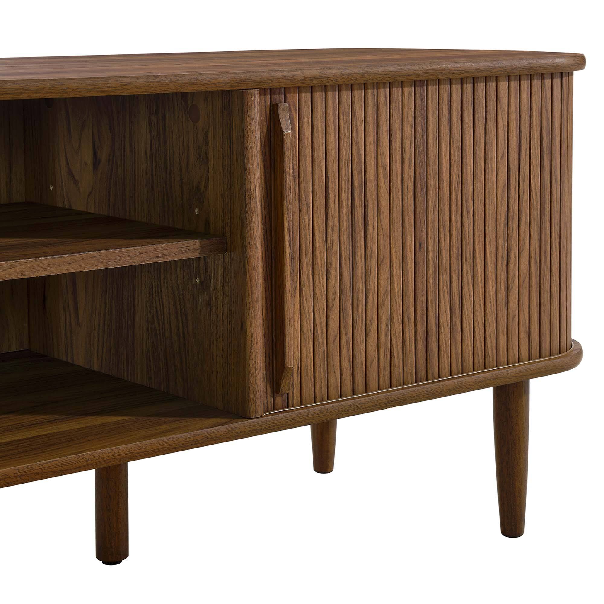 Alt View 5. Modway - Contour 63" Wood TV Stand by Modway - Walnut.