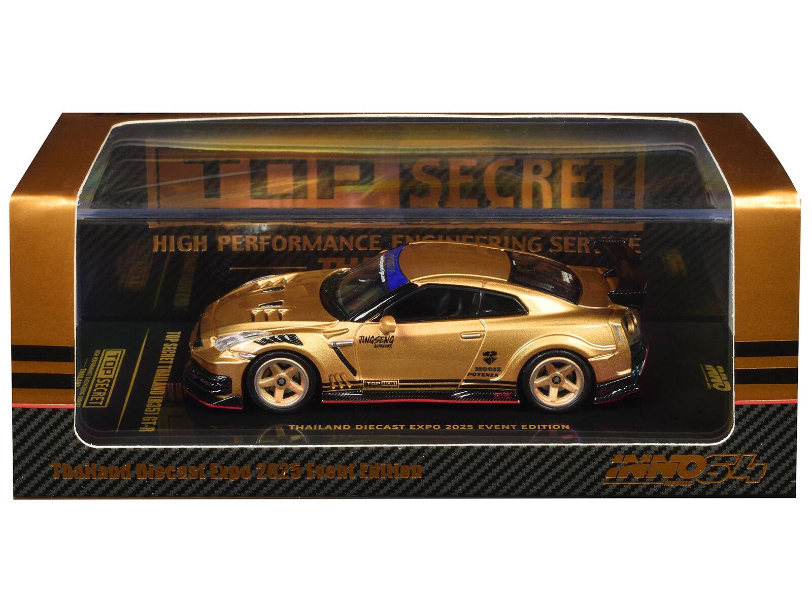 TOP SECRET HIGH PERFORMANCE ENGINEERING SER. TH TOP JINGSENG AUTOTE 6 2ECUEL THAIL M TOP POTENZA MOOEE INNO 3L UB HOEL VN SECRET (8357 THAILAND TRE SEGRET 8-19 THAILAND DIECAST EXPO 2025 EVENT EDITION Thailand Diecast EXpO 2025 Event Edition INNO 3L
