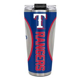 Great American Products - Texas Rangers 32oz. Big Slim Game Ball Travel Tumbler - White