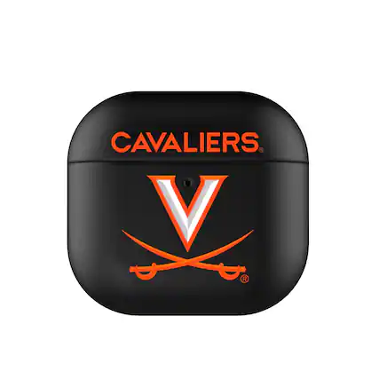 Front. Keyscaper - Virginia Cavaliers Virginia Cavaliers Insignia AirPods 4th Generation Case Cover - No Size - Black.