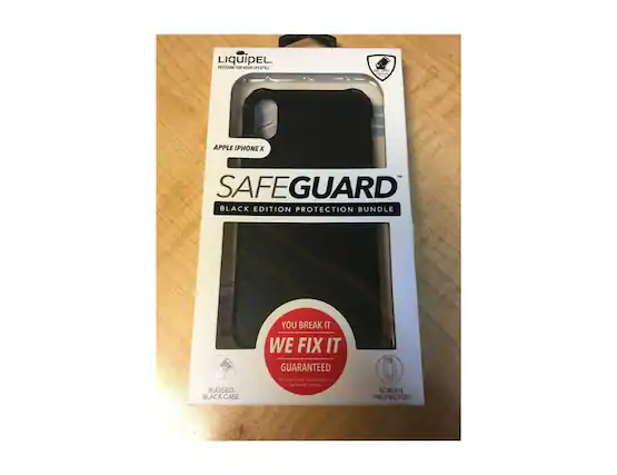 LIQUIPEL
FREEDOM FOR YOUR LIFESTYLE
APPLE IPHONE X
SAFEGUARD
BLACK EDITION PROTECTION BUNDLE
YOU BREAK IT
WE FIX IT
GUARANTEED
RUGGED BLACK CASE
SCREEN PROTECTOR