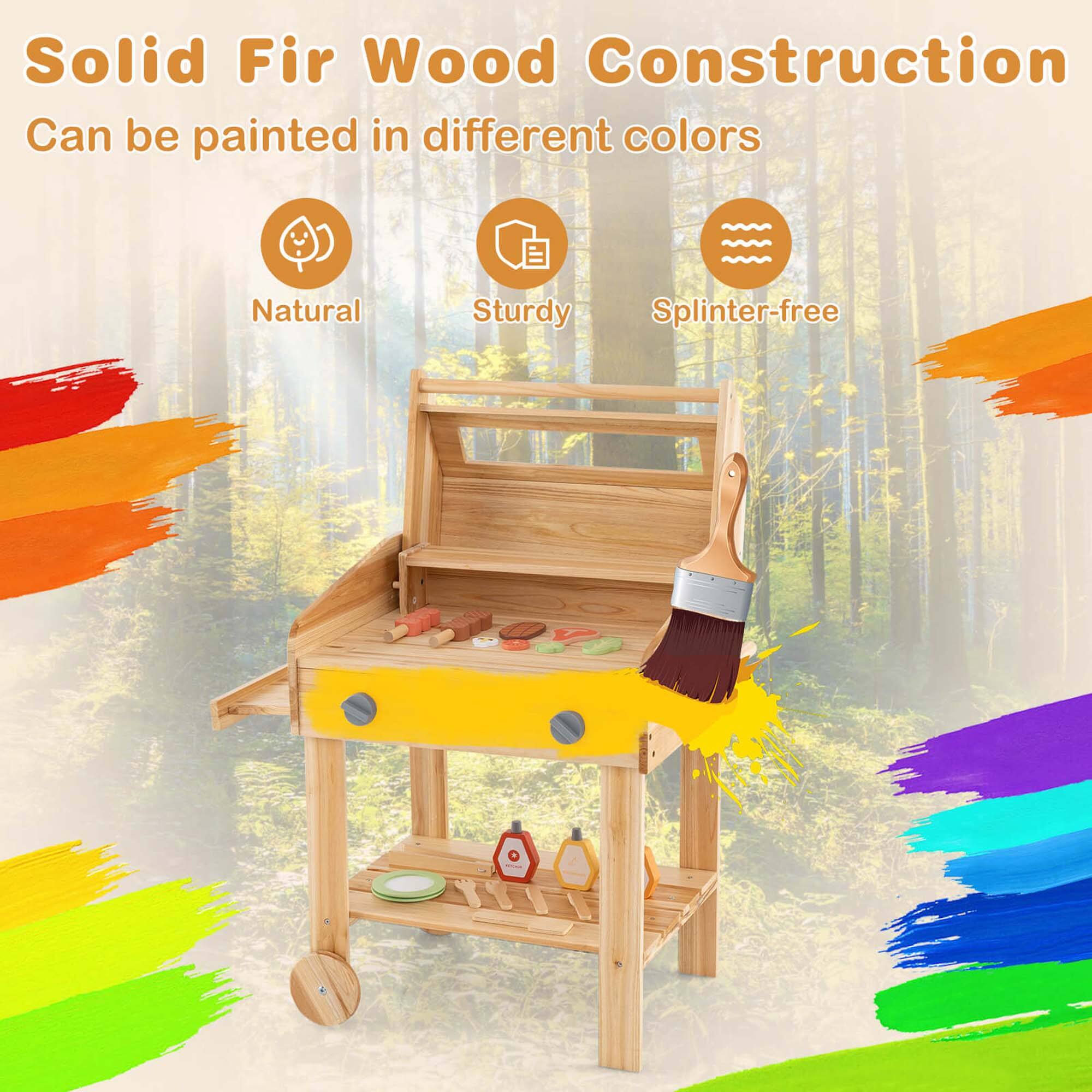 Solid Fir Wood Construction  
Can be painted in different colors  

- Natural  
- Sturdy  
- Splinter-free