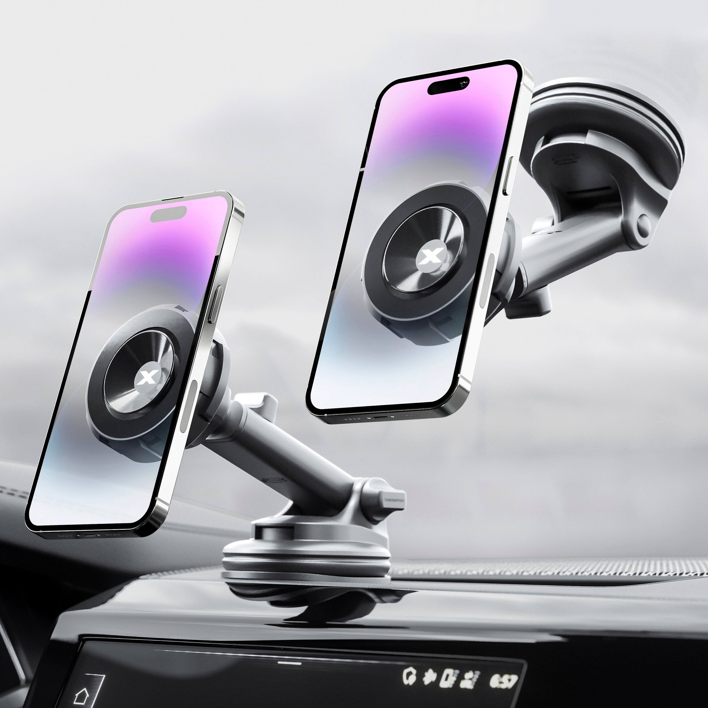 Alt View 12. Bracketron - MagAlign MAX Dash & Window Mount - Black.