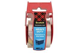 Scotch - Heavy Duty Packing Tape with Dispenser, 1.88" x 22.2 yds - Clear