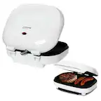 Front. Brentwood - 2-Slice Contact Grill - White.