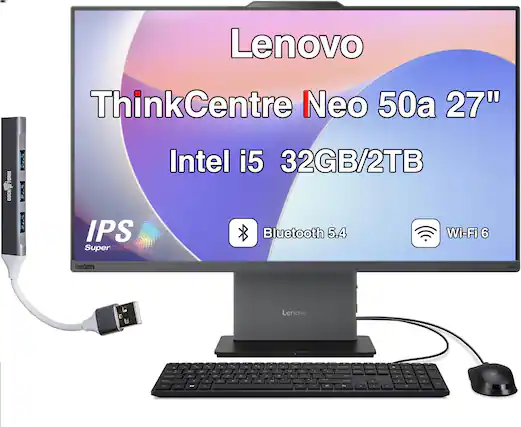 Lenovo ThinkCentre Neo 50a 27" TORM DOCK
TORM DOCK
IPS SuperCLEAR
Intel i5
32GB/2TB
Bluetooth 5.4
Wi-Fi 6
ThinkCentre Neo