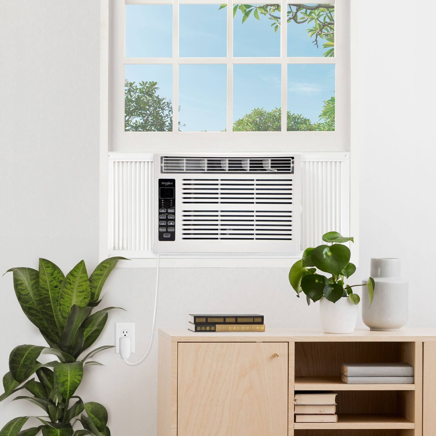 Alt View 14. Whirlpool - 350 Sq. Ft. 8,000 BTU Window Air Conditioner - White.