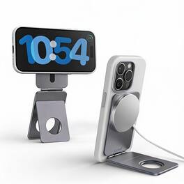 OMOMMD - Magnetic Tripod For Aluminium Phone Stand Compatible With Magsafe Series Foldable Strong Portable Holder - Gray