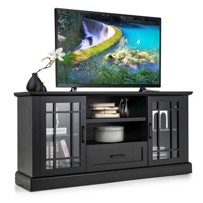Costway 63 Inch Modern TV Cabinet TV Console Table w/ 2 Side Costway 63 Inch Modern TV Cabinet TV Console Table w/ 2 Side