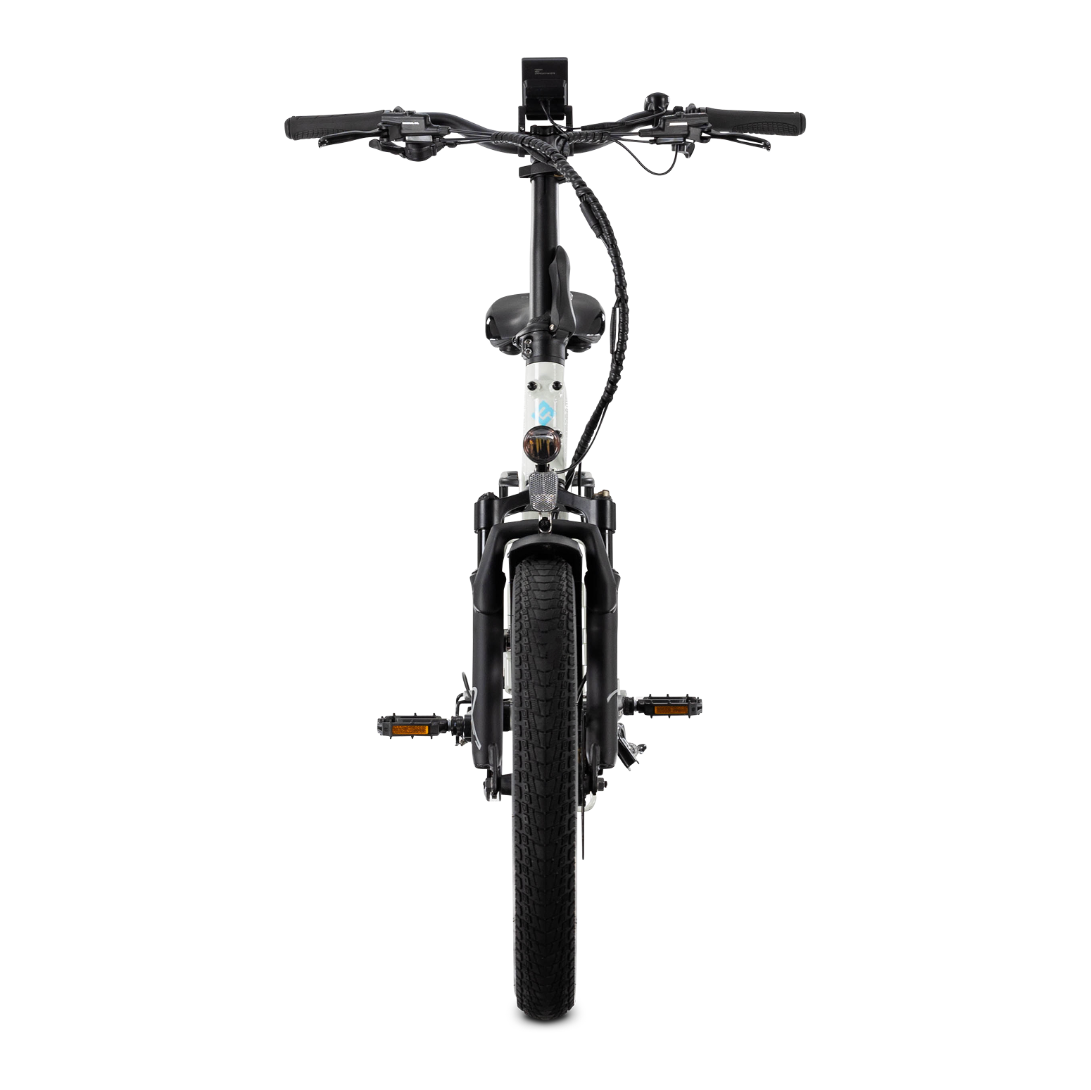 Alt View 8. Lectric eBikes - XP4 750 Step-Thru Foldable Long-Range eBike (Max 85mi/28mph) + LevelUp Rack/Seat Post/Elite Headlight/Lock/Phone Mount - Stratus White.