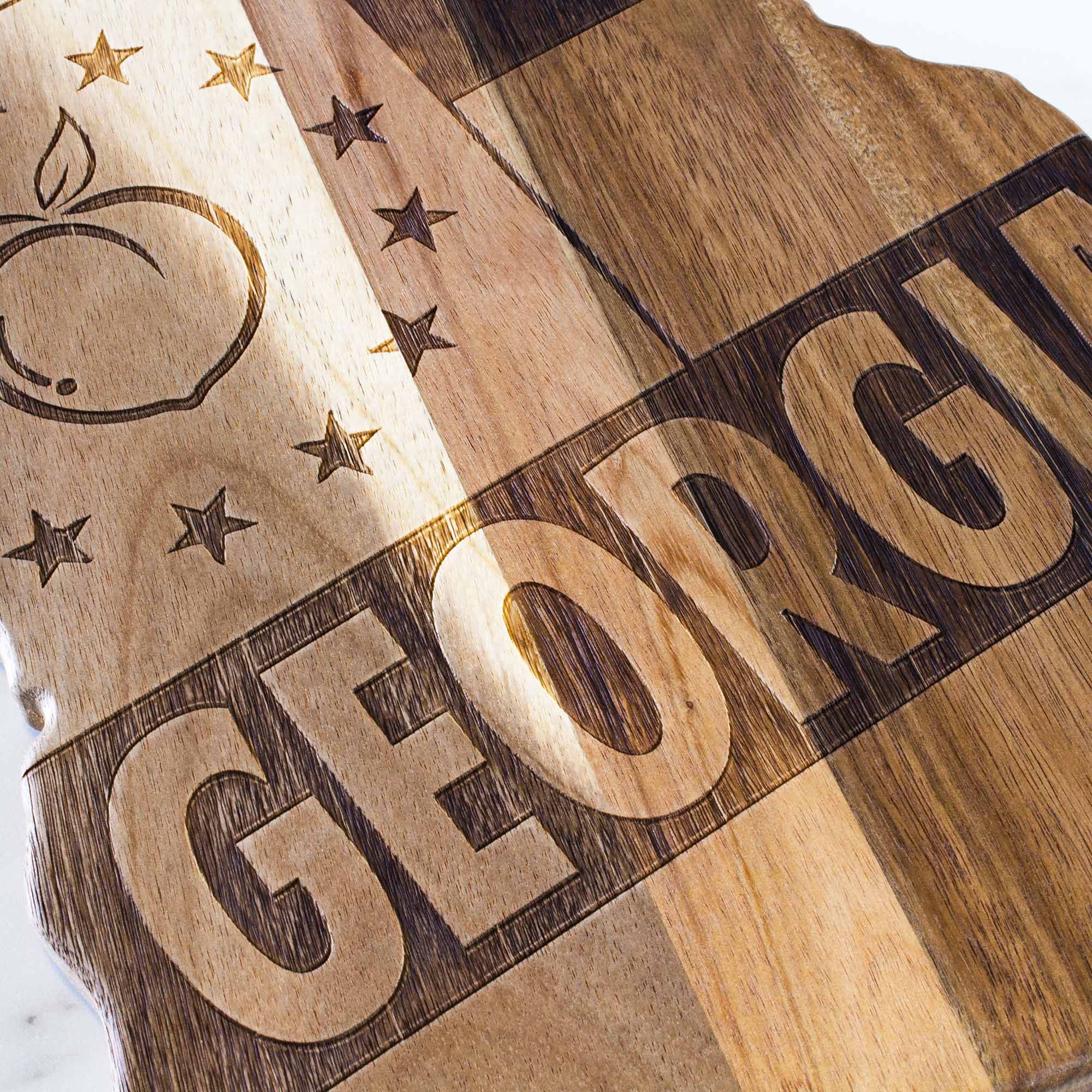 Alt View 1. Rock & Branch - Origins Series Georgia Cutting Board.