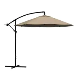 Nature Spring - 10-Foot Offset Patio Umbrella - Sand