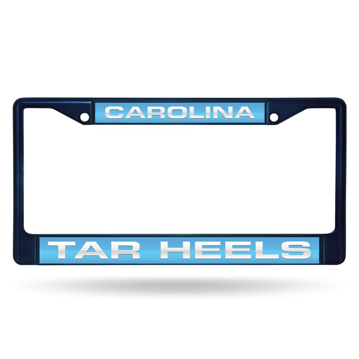 North Carolina Tar Heels Navy Painted Metal Laser Cut License Plate Frame