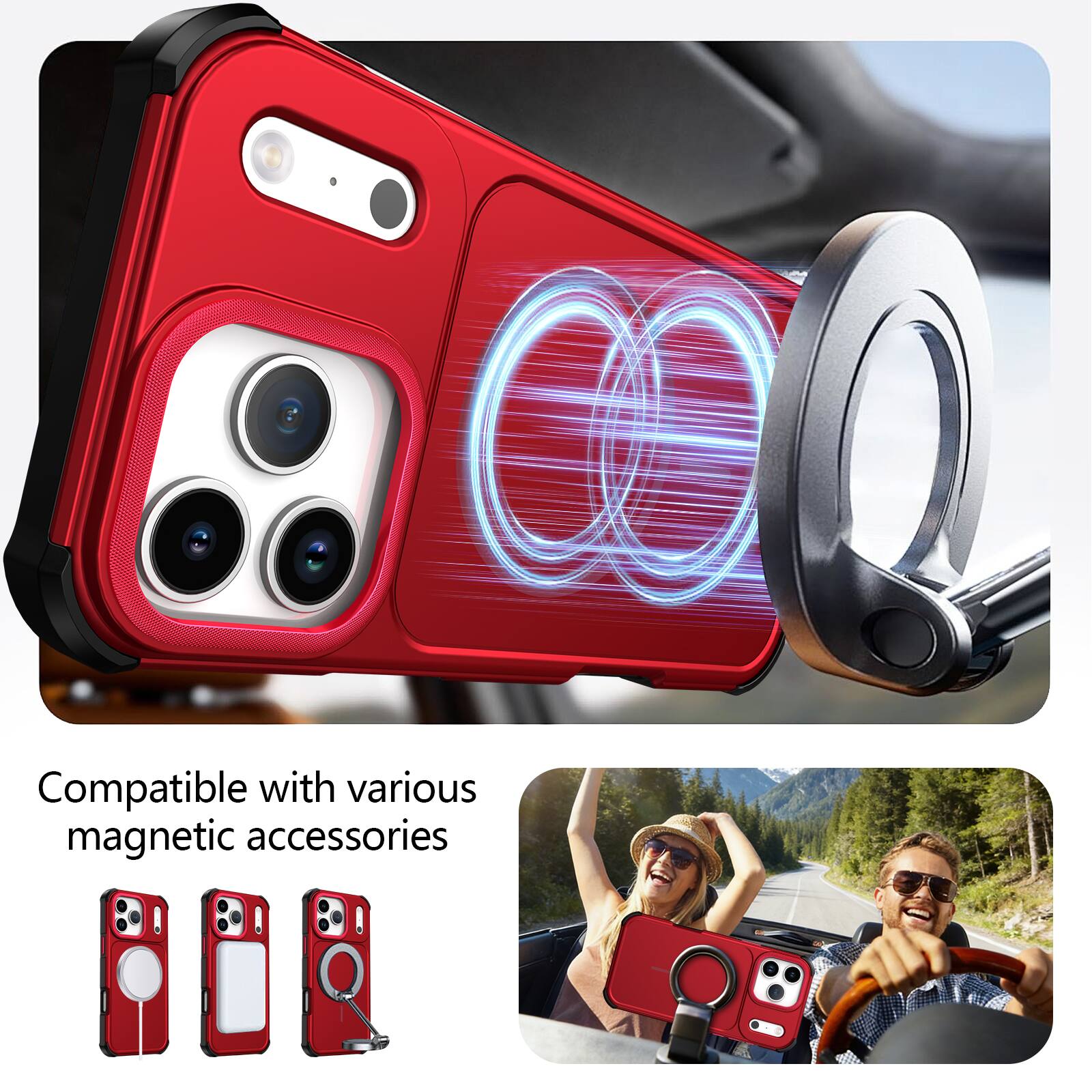 Compatible with various magnetic accessories