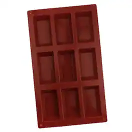 Kitcheniva - Silicone Chocolate Bar Mold (6.7 x 10.6 Inch) - Makes 9 Small Chocolate Bars