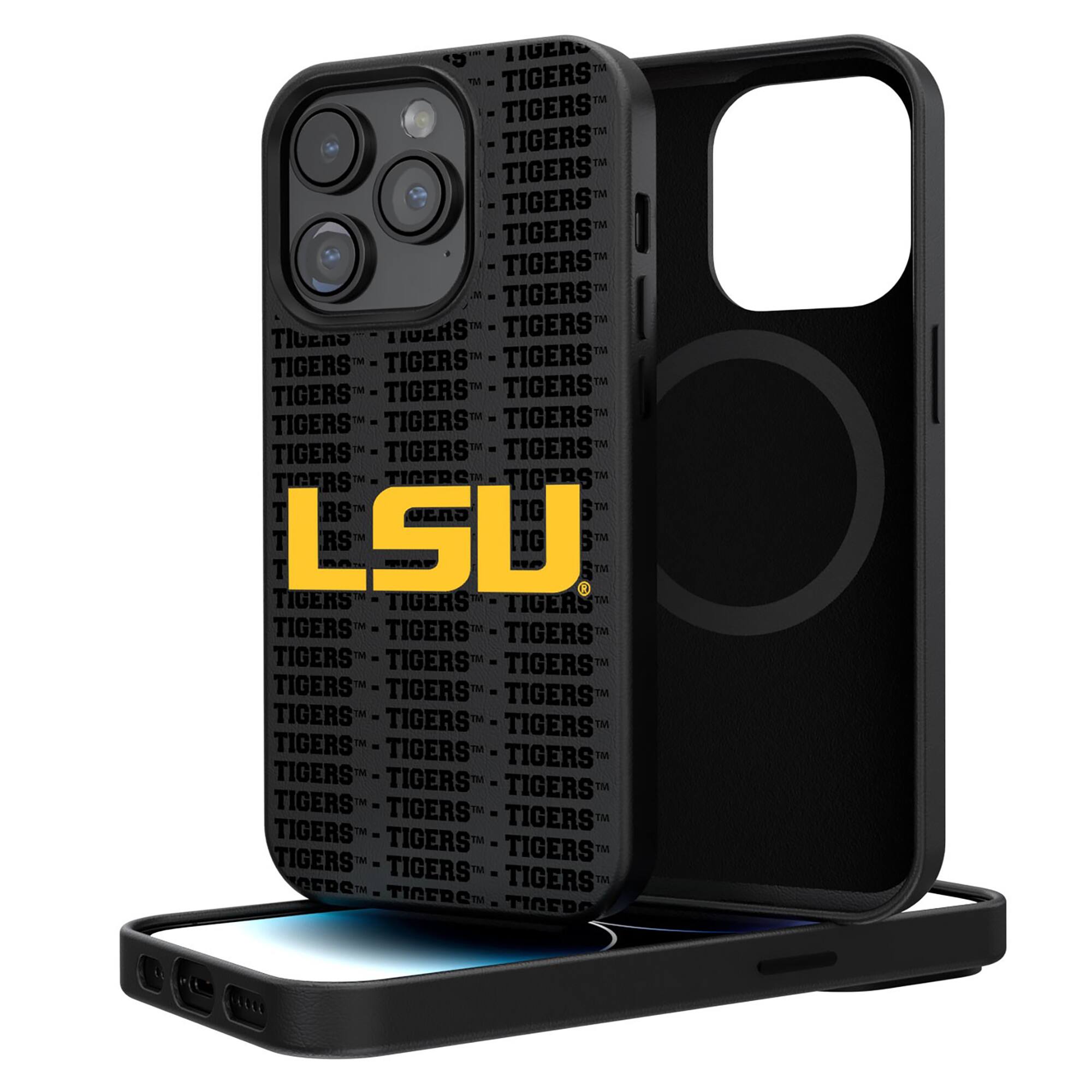Keyscaper - NCAA - LSU Tigers Primary Logo iPhone Magnetic Bump Case - 16 Pro - Black price history on PriceWatchPro