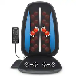 Comfier - Portable Shiatsu Back Massager with Heat - Black