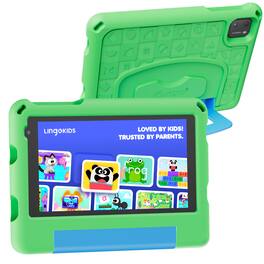 Contixo - A7 7" Educational Kids Tablet with Epic! and Lingokids 32GB with Parental Controls & Kid-Proof Case - Green