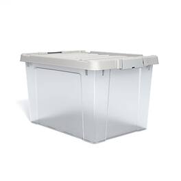 Staples - 78.4 Qt. Latch Lid Storage Bin, (TR58307) - Clear