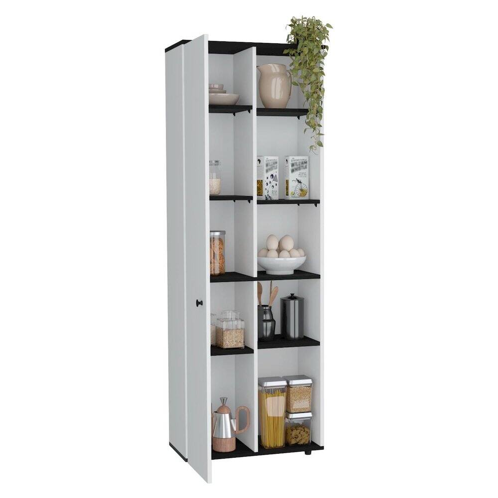 Alt View 1. TuHome - Ambery 180 Armoire White MDF - White.