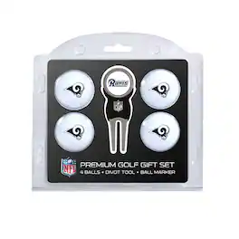 Team Golf - Los Angeles Rams 4-Ball Gift Set - Multicolor