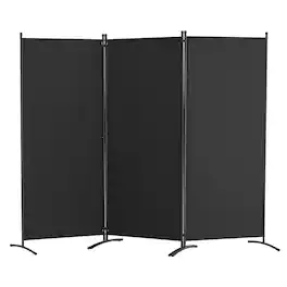 VEVOR - Room Divider, 3 Panel Room Dividers and Folding Privacy Screens, Fabric Partition Room Dividers for Office, Bedroom - Black