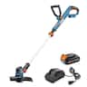 SENIX - X2 20V Max* 10" Cordless String Trimmer (2.5 Ah Battery & Charger Included) - Blue