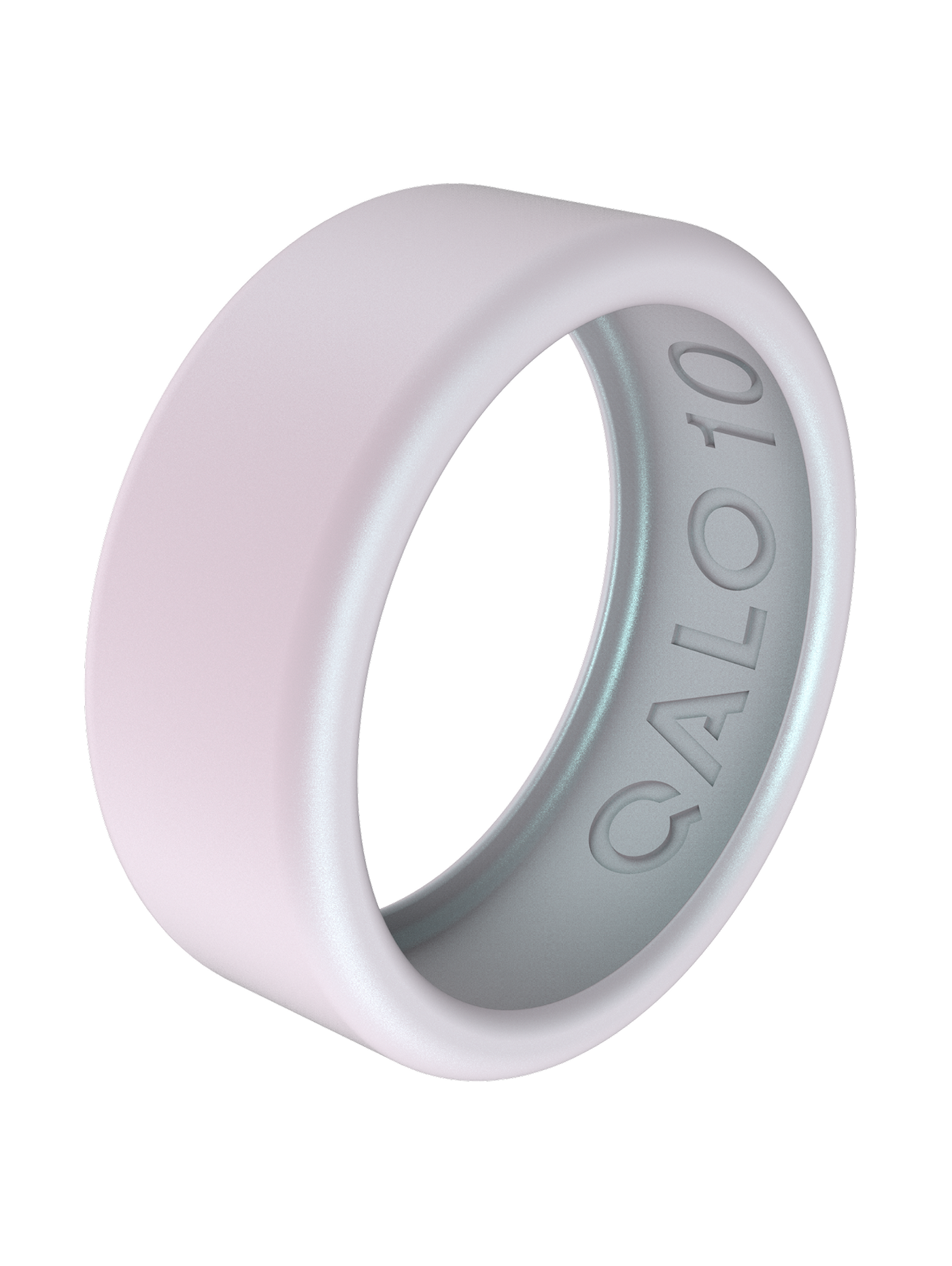 Angle. QALO - Unisex QRNT SLIM 3pk Pearl Covers Size 07 - Pearl.