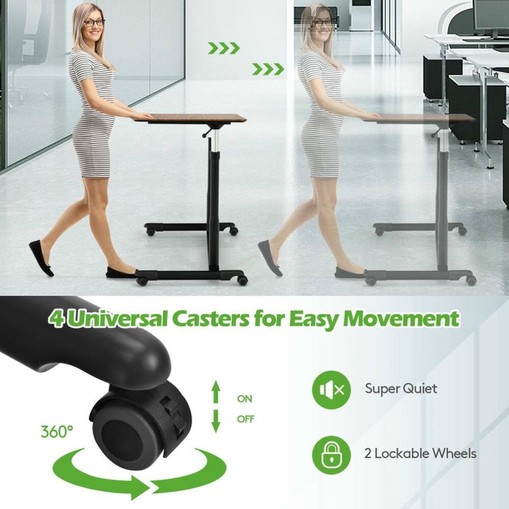 4 Universal Casters for Easy Movement  
ON X Super Quiet 360° OFF 2 Lockable Wheels