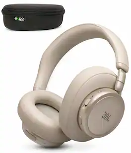 JBL - Live 780NC Wireless Noise Cancelling Headphones Bundle - Champagne