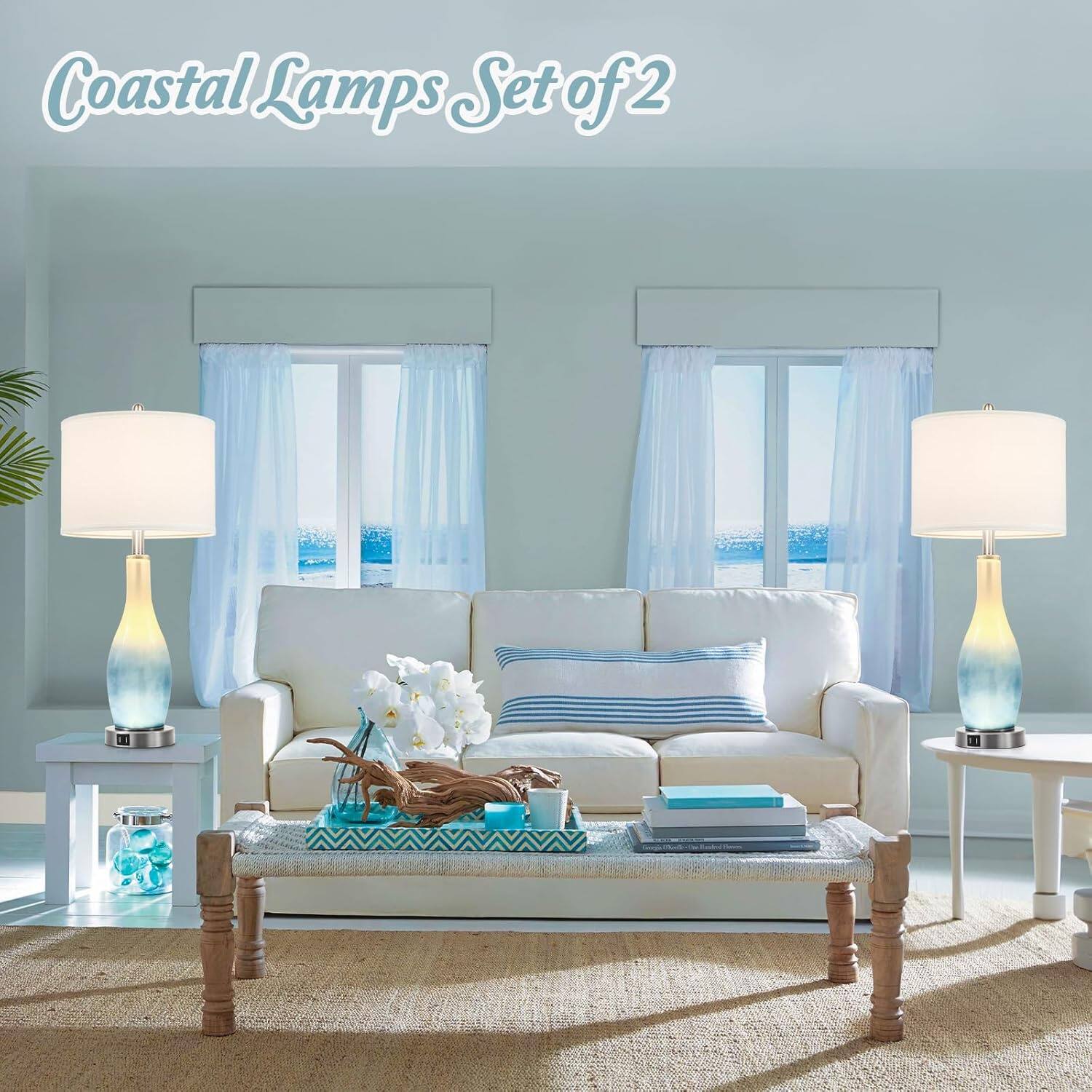Coastal Lamps Set of 2