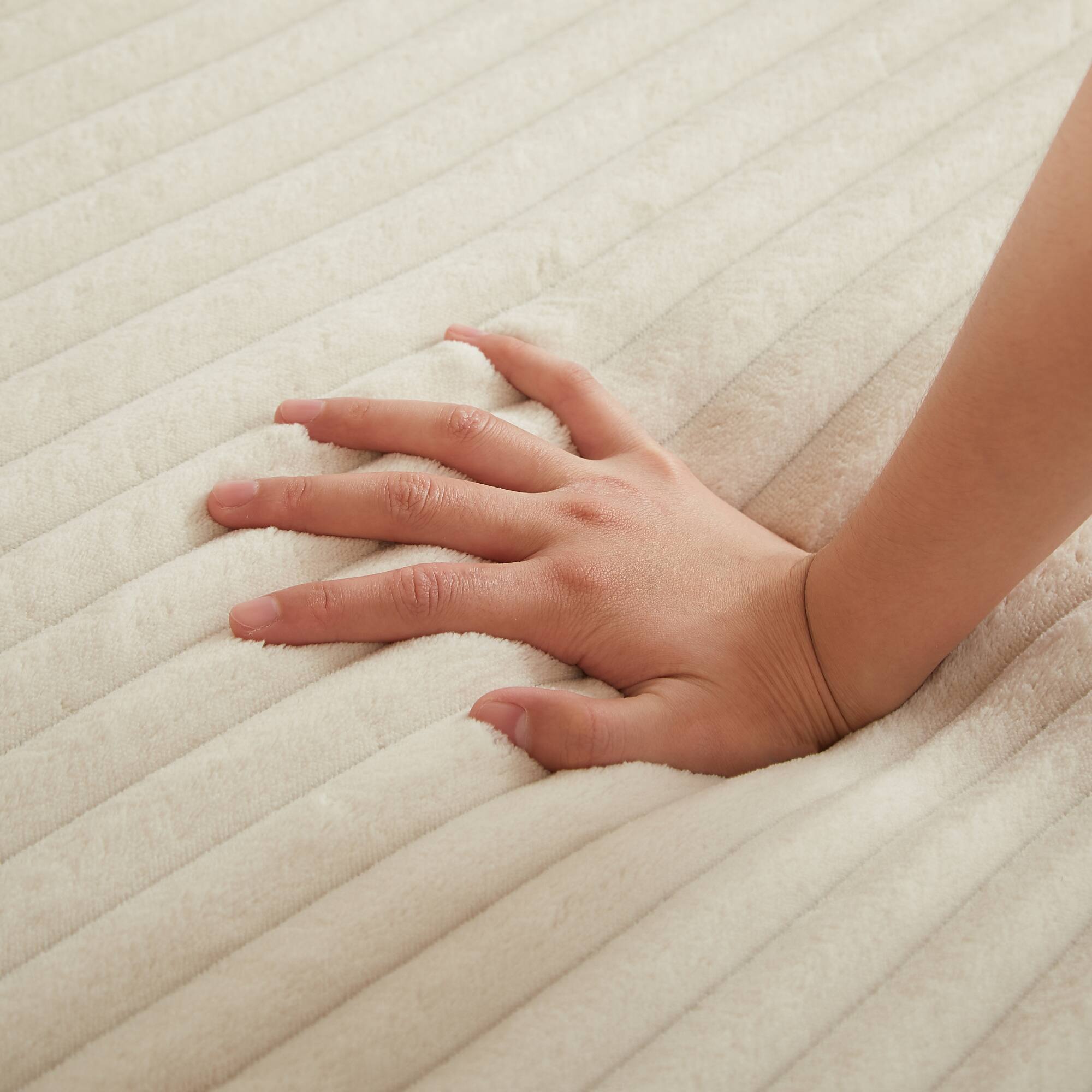 Alt View 2. GOODSILO - Large Semi-Circular Convertible Sofa Bed with Reclining Feature and Comfort Pillows - Beige.