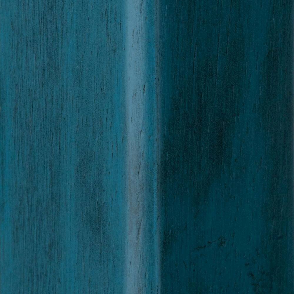 Back. FurniFact - 24" Rustic Teal Counter Stool - Rustic Teal / Walnut.