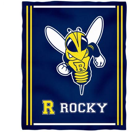 Front. Vive La Fete - Rochester Yellow Jackets 36'' x 48'' Children's Mascot Plush Blanket - Multicolor.