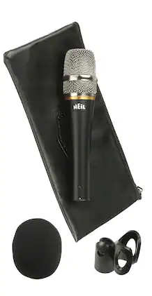 Heil Sound - Utility Dynamic Cardioid Handheld Microphone with Mic Clip & Windscreen
