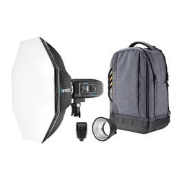 Westcott - FJ400 Strobe 1-Light Backpack Kit and FJ-X3 S Wireless Trigger for Sony