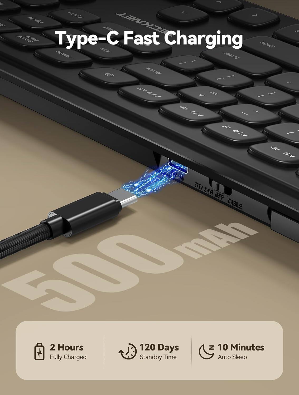 Type-C Fast Charging

2 Hours Fully Charged

120 Days Standby Time

10 Minutes Auto Sleep