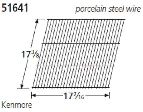 Music City Metals - MCM545164111 grid, porc stl wire, 17.375 x 17.4375; K