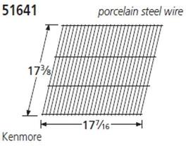 Music City Metals - MCM545164111 grid, porc stl wire, 17.375 x 17.4375; K